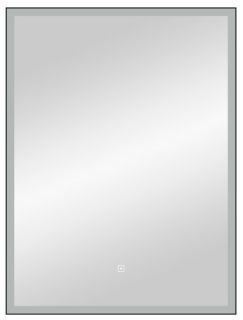 Зеркало с подсветкой Continent Frame Black ЗЛП1609 с сенсорным выключателем 70см чёрный